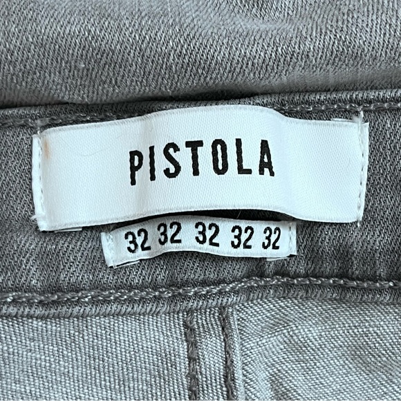 Pistola Distressed Skinny Jeans Grey Gray Raw Hem Size 32 - Picture 8 of 10
